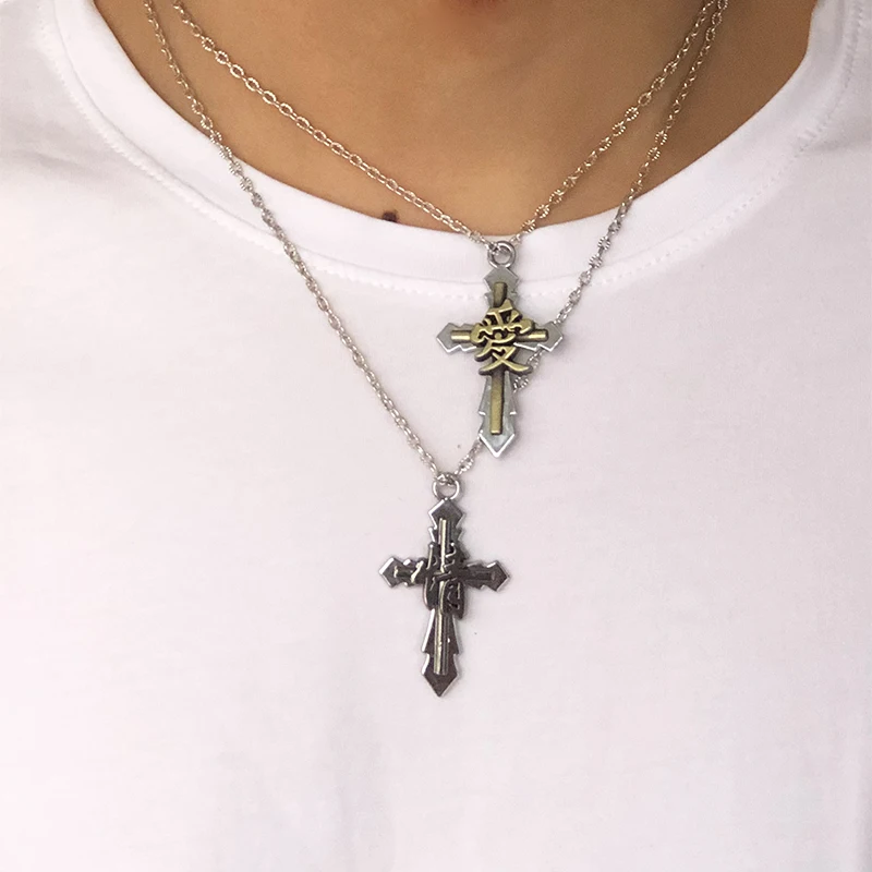 

Animal Snake Bird Silver Cross Heart Pendant Charm mixed for DIY customized special Punk Chain Necklace Hanging Accessory