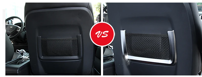 Автомобильные аксессуары для салона сиденья задняя Сетчатая Сумка рамка Накладка полосы для Land Rover Discovery Sport Range Rover Evoque Sport