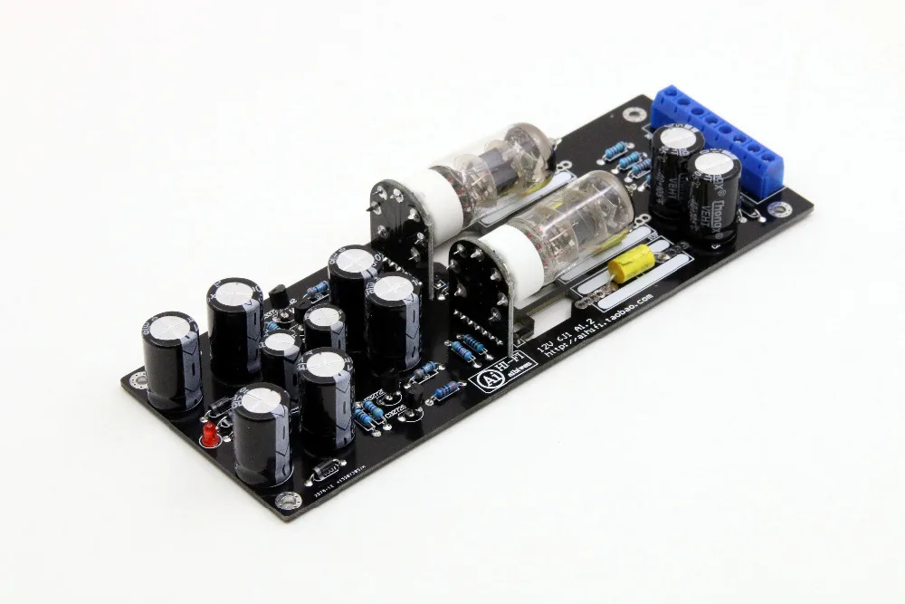 

SENGTERBELLE Assembly 6J1/6AK5 Vacuum & Valve Tube Preamplifier Stereo HiFi Pre-Amp Board