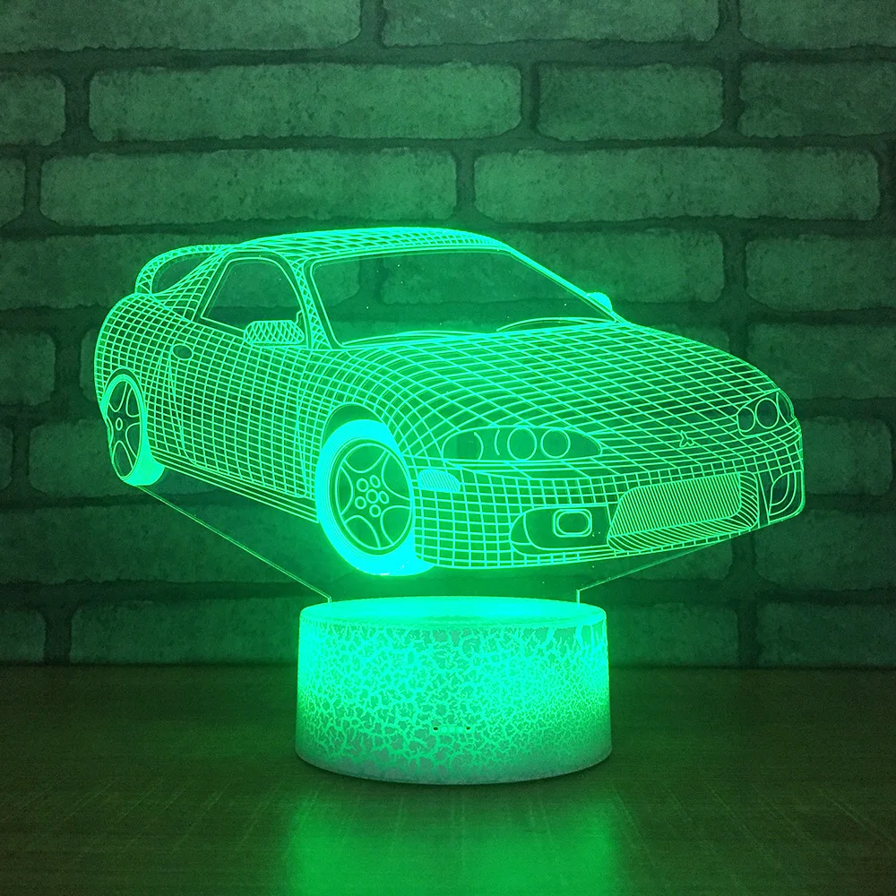 

Gift Originality Home Decoration 3d Lamp Usb Colorful Atmosphere Led Table Lamps Crack 3d Small Night Desk Lamp