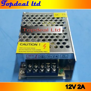 

24W AC 100V-220V to DC 12V 2A Adjust Universal Regulated Switching Power Supply for led strip light 12V led bulb lamp