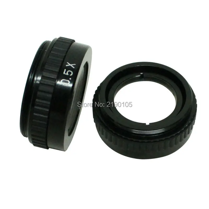 

Free shipping 0.5X industry microscope Camera Objective lens for Standard C interface C-MOUNT lens Barlow Auxiliary Glass Lens