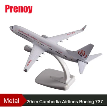 

20cm B737 Cambodia Airlines Model Boeing 737 Airplane Metal Alloy Airbus Model Aircraft Airways Souvenir Aviation Collection Toy