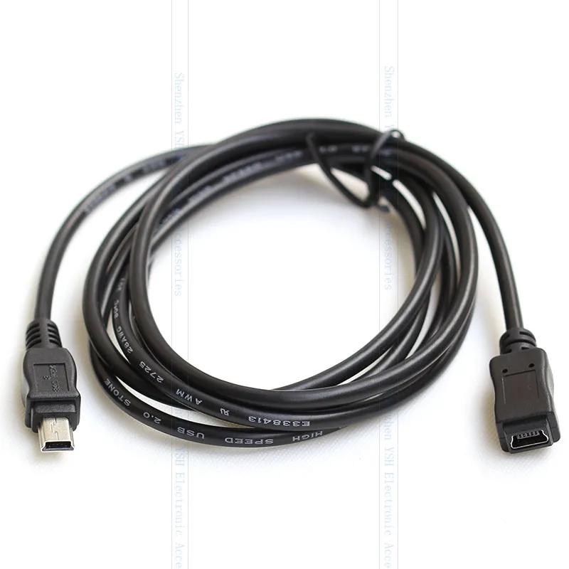 Удлинительный кабель мини usb с 5 контактами Папа мама для синхронизации данных и