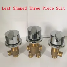 В форме листа душевая комната смесительный клапан хром, латунь холодной и горячей воды главный переключатель/сепаратор, ванная ванна смеситель для душа
