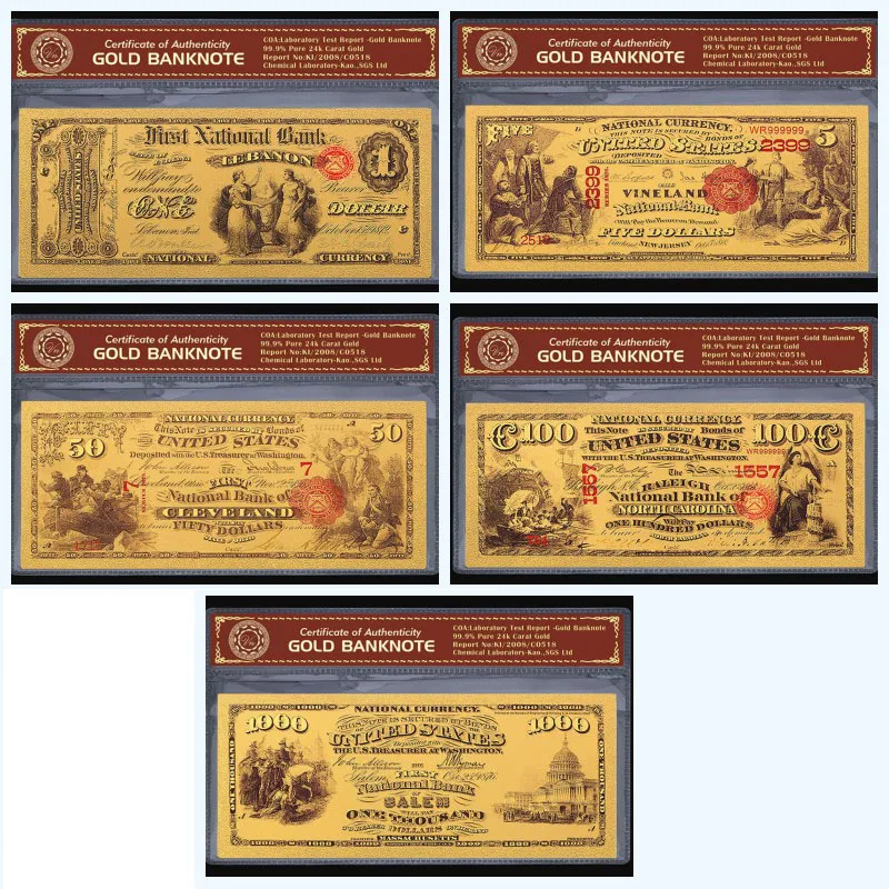 Colorful Gold Banknote Usd 20 100 1000 Gold Plated Currency Paper Money colorful-gold-banknote-usd-20-100-1000-gold-plated-currency-paper-money
