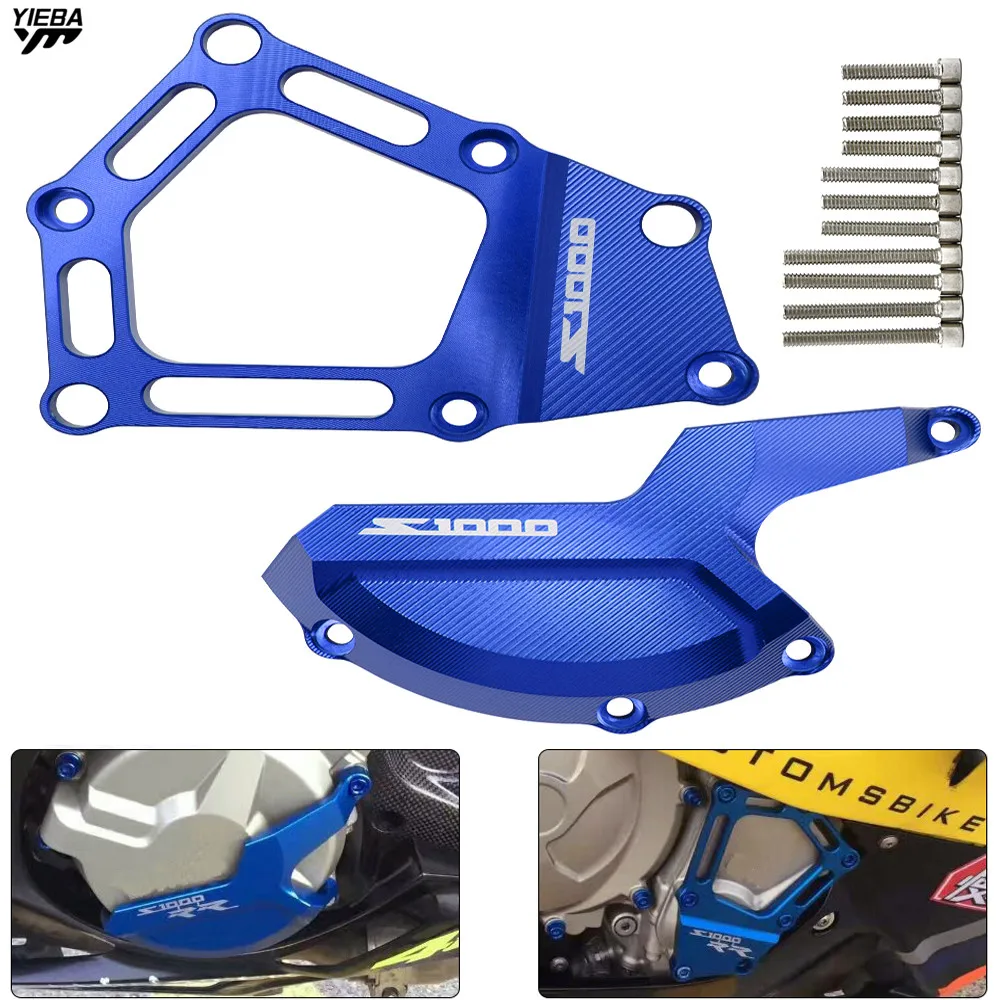 For BMW S1000RR Motorcycle Engine Saver Stator Protector Case Guard Cover s1000 logo for BMW S 1000 RR HP4 K42 K46 2009-2014