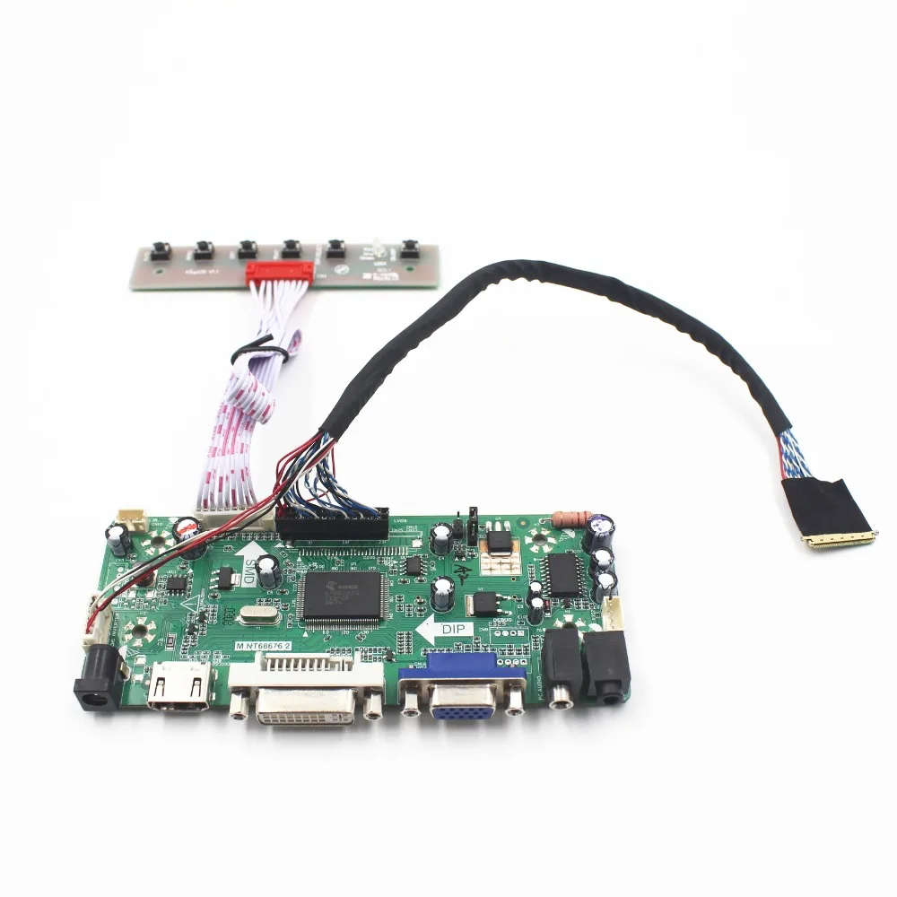  LCD lvds control board kit with VGA DVI HDMI AUIDIO for 17.3 inch 1920(RGB)X1080 FHD HSD173PUW1-A 4