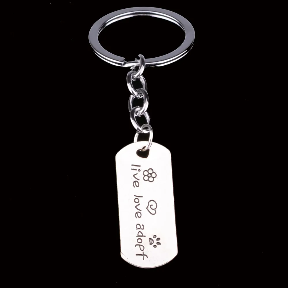 Paws Keyring Necklace Love Heart Pendants Charm Dog Tag Pet Gift Keychain Silver Paws Keyring Necklace Love Heart Pendants Charm Dog Tag Pet Gift Keychain Silver