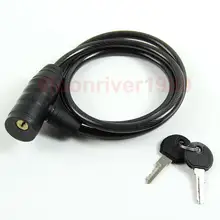 1 шт. сильный Стальная проволока велосипед велосипедный замок безопасности 100 см кабель 2 клавиши