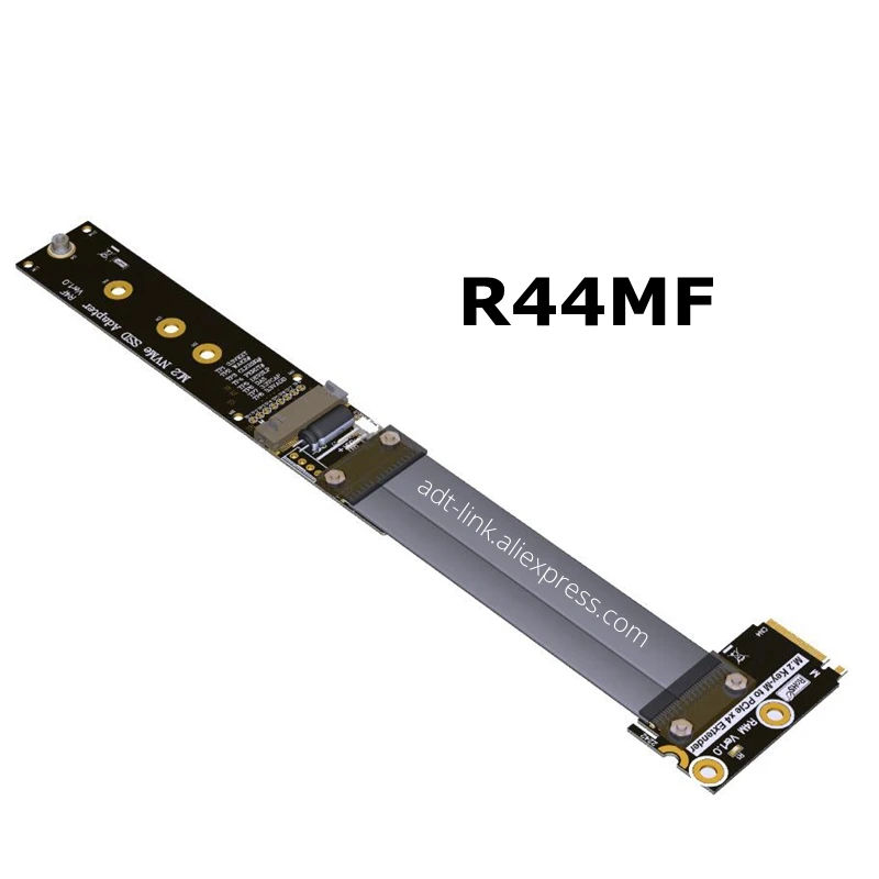 M.2 NVMe SSD удлинитель кабеля M Key поворота 90 градусов поддерживает PCI e 3 0x4 полная