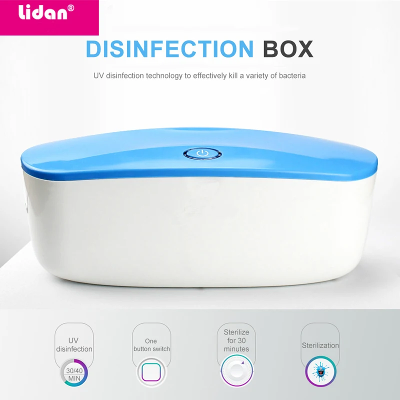 LIDAN UV стерилизатор коробка для красоты инструменты хранения Пинцет дезинфекция