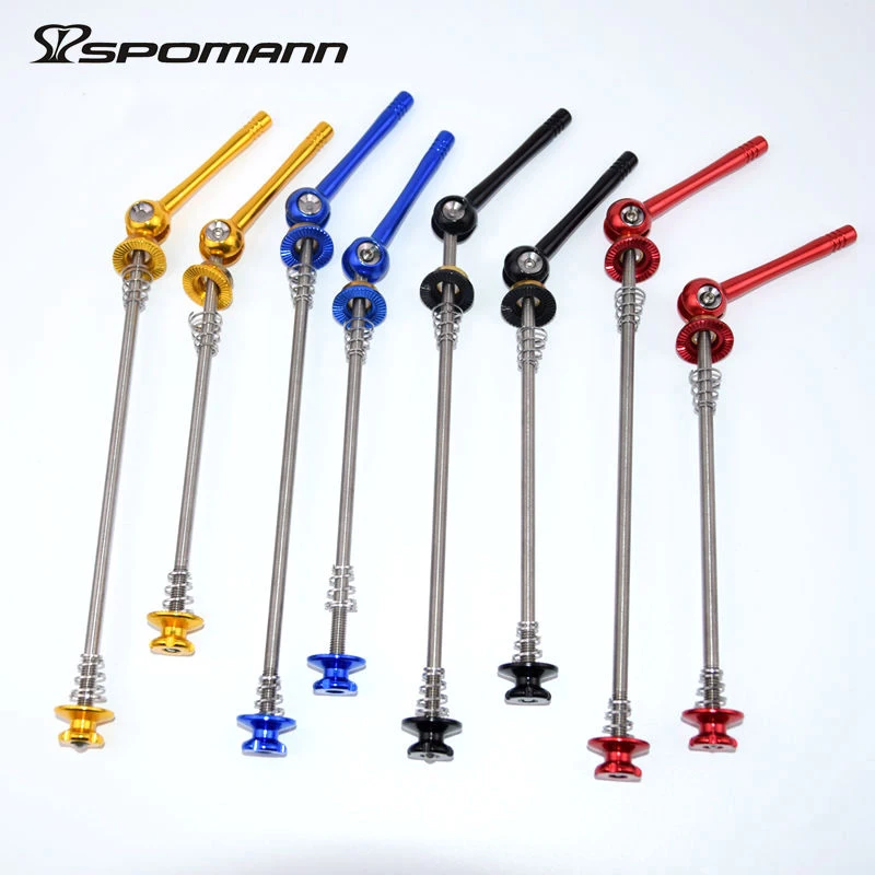 

1 pairs Super-light Titanium Alloy Road Bicycle Skewer Mountain Bike Quick Release QR MTB Bicicleta Skewers Parts 4 colors