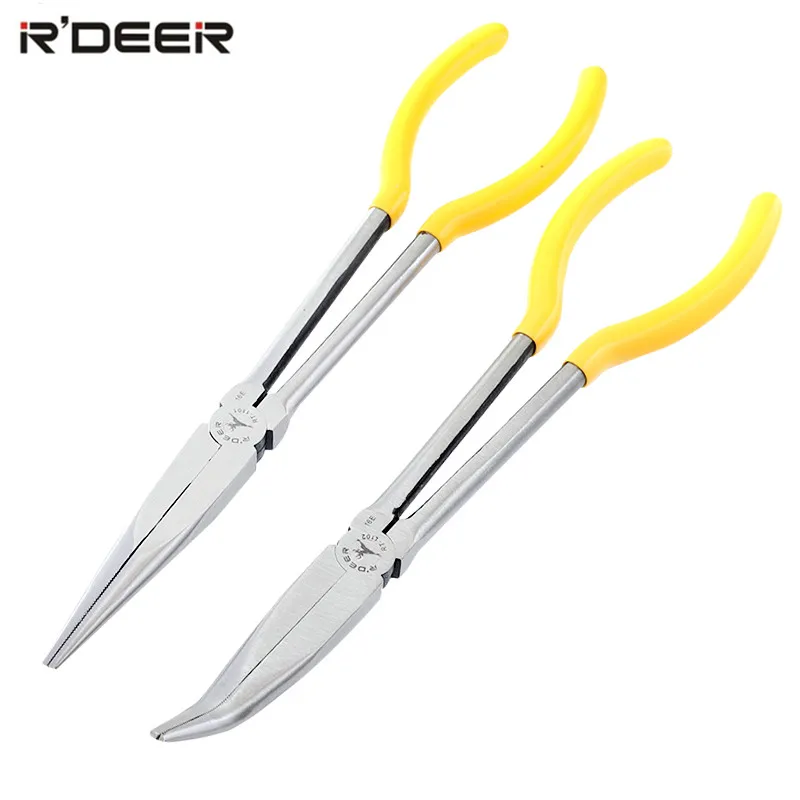 11''/275mm Ultra Long Nose Pliers Carbon Steel Bending&Needle Nose