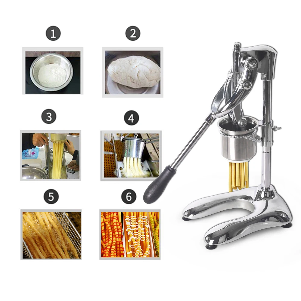 

ITOP Food Processors Potato Chips Squeezers Machine Manual French Fries Cutters Long 30cm Potato Chip Squeezers 6mm Hole