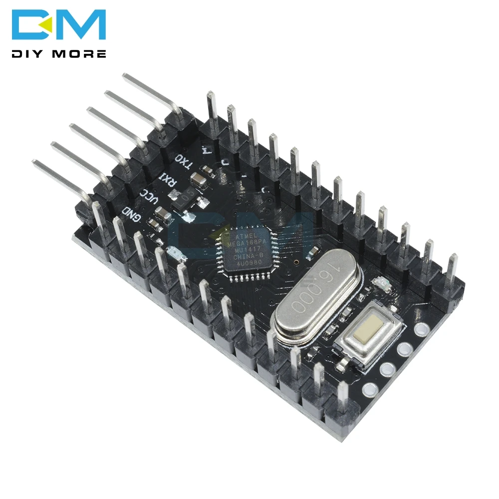 ATMEGA168P Pro Mini ATMEGA168 16MHz płyta bootloadera dla Arduino 5V 16M mikrokontroler mikro moduł sterujący wymienić Atmega328p ATMEGA168P Pro Mini ATMEGA168 16MHz płyta bootloadera dla Arduino 5V 16M mikrokontroler mikro moduł sterujący wymienić Atmega328p
