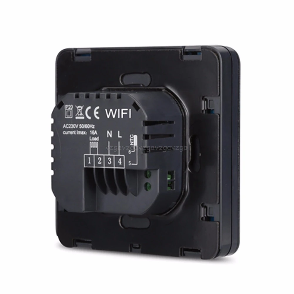 Wi-fiпрограммируемый термостат эхо Alexa Голосовое управление Электрический пол с подогревом комнатный контроль температуры 16A 100-240 В