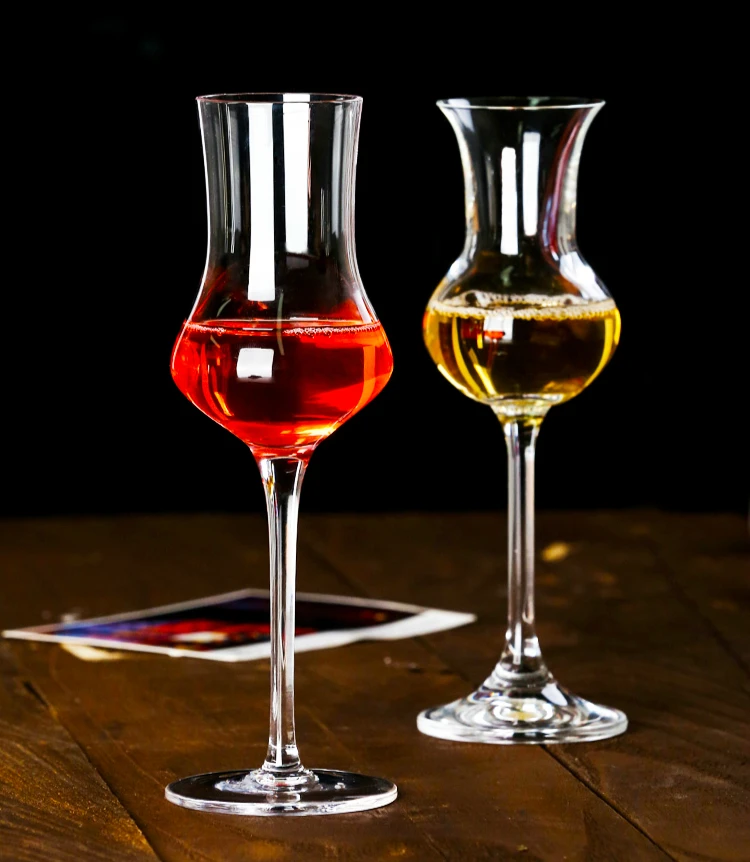 140ml Tulip Aroma Snifter Crystal Wine Glass Long Stem Whiskey Liquor Spirit Bar
