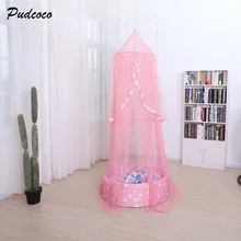 Бренд потрясающий DREAMMA круглая кровать навес, противомоскитная сетка принцесса Спальня Декор сетка детская кроватка сетка 4 цвета