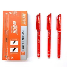 1 шт Kawaii офисная стираемая гелевая ручка милый узор школьные канцелярские принадлежности красные чернила 0,5 мм ручка заправка