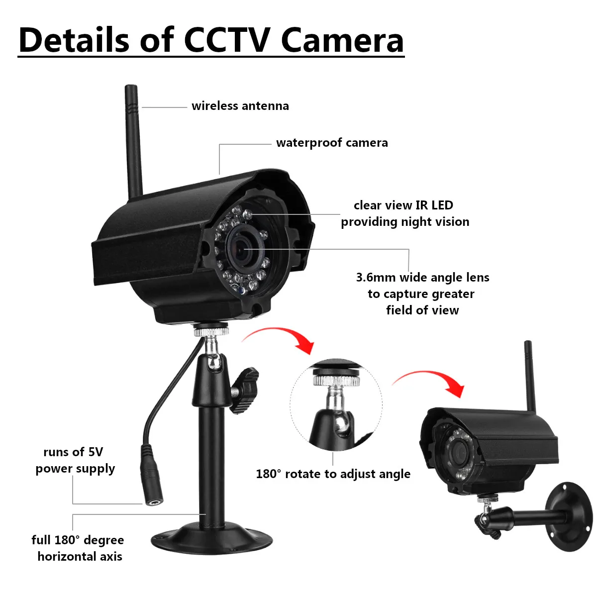 Беспроводной CCTV Камера комплект домашней безопасности видеонаблюдение Системы 7 дюймов ЖК-дисплей Видеоняни и радионяни видеорегистратор обнаружения движения UK Стандартный штепсельной вилки