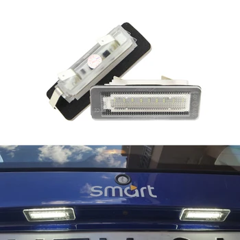 

2x Xenon White Led Number License Plate Light Module For Benz Smart Fortwo Coupe 450 451 W450 W453 Car-Styling