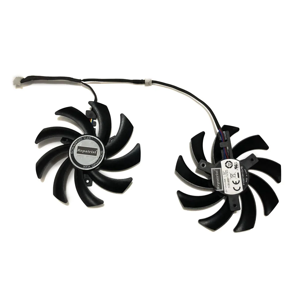Кулер для графического процессора RX480/RX470 графический вентилятор XFX R9 285/290X/280X/390/390X