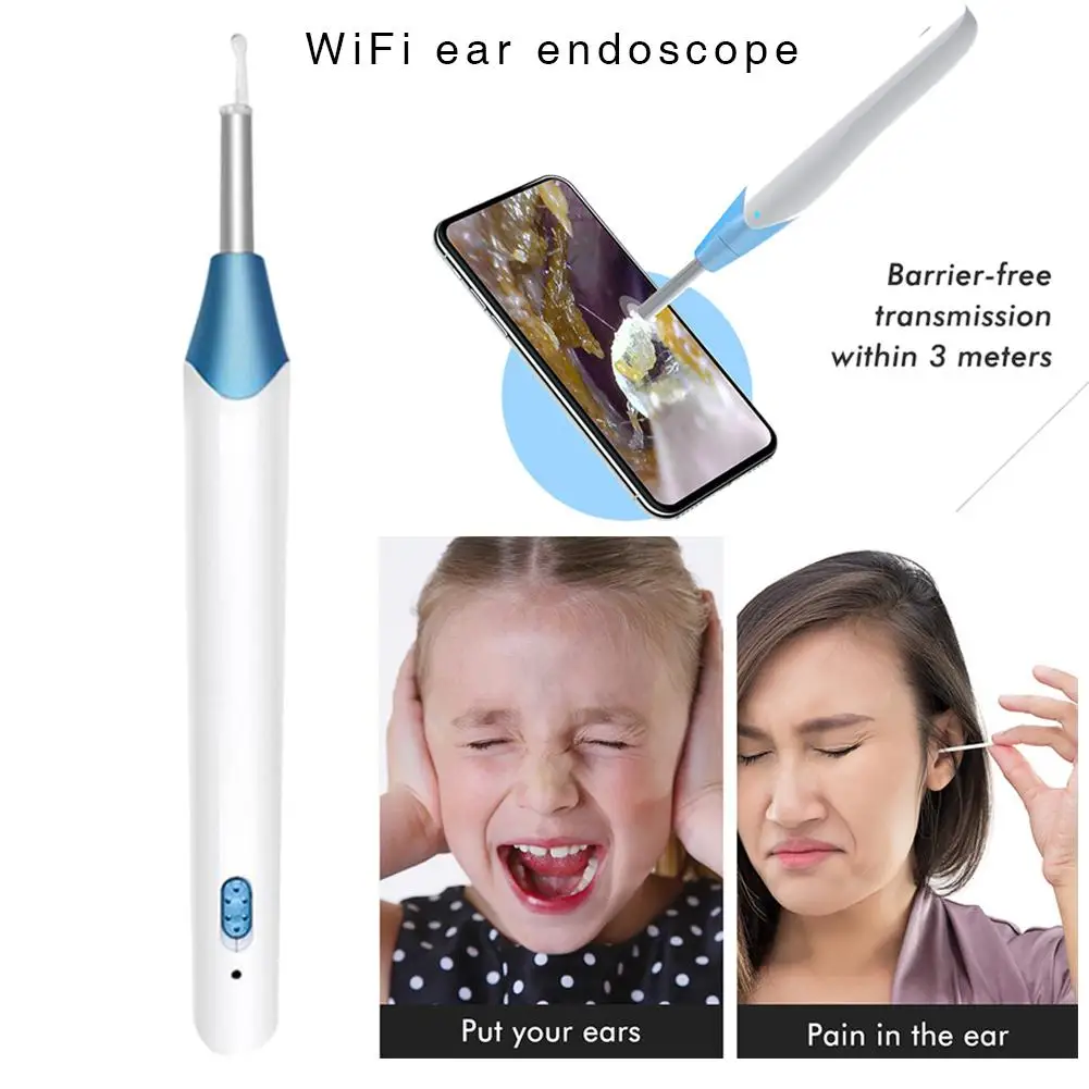 

Ear Cleaning Tool HD Visual Ear Spoon Multifunctional Earpick With Mini Camera Ultra-Slim HD Ear Scope Digital Otoscope Camera
