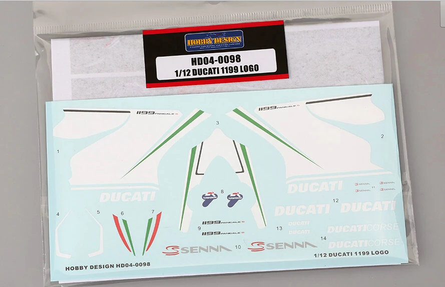 

Hobby Design HD04-0098 1/12 Ducati 1199 Logo for Model Making