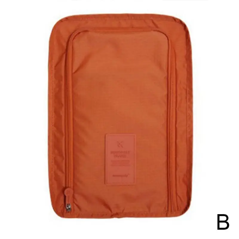 Удобная дорожная сумка для хранения портативный органайзер сумки сортировочная сумка для обуви многофункциональные дорожные аксессуары водонепроницаемая сумка для обуви - Цвет: Orange
