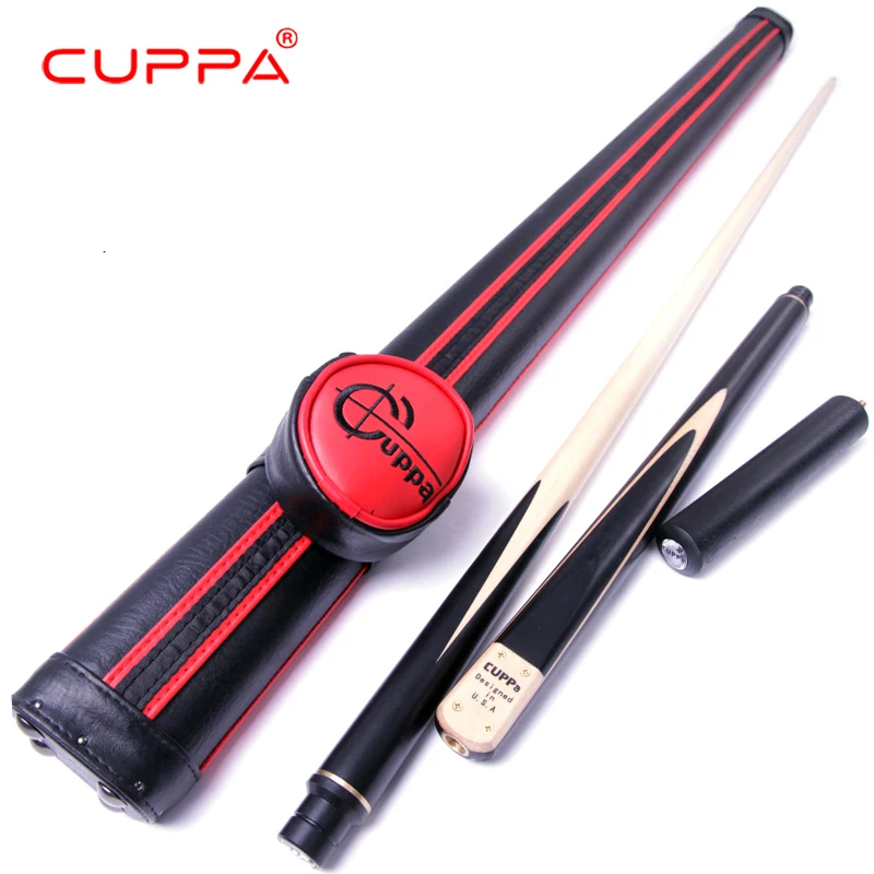 Excellent Cuppa Snooker Handmade Cue 3/4 Cue Stick With Case Maple Billiard Stick 9.8mm Tip