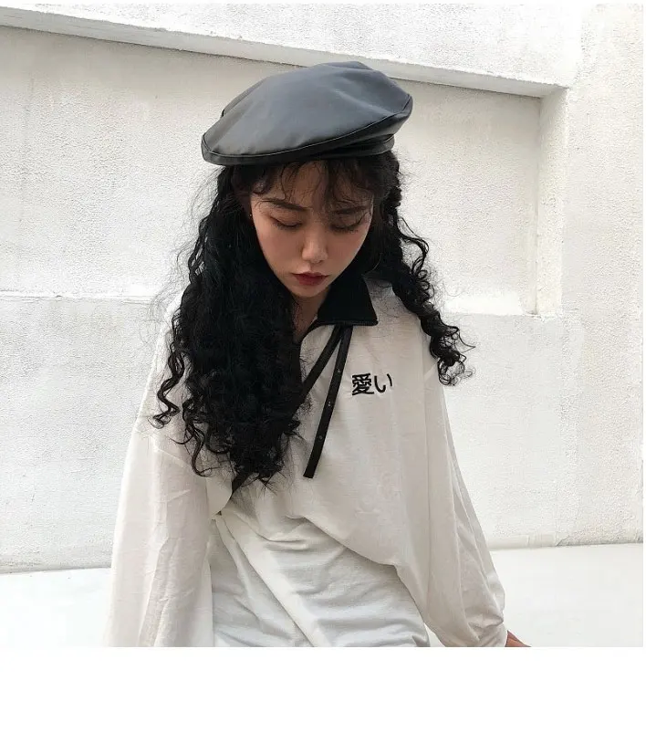 beret hats for women leather berets for women Autumn Winter beret women berets caps for women (19)