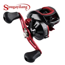 Sougayilang Низкопрофильная AUDI baitcasing катушка 8,1: 1 18+ 1BB Сверхлегкая пресноводная морская Рыболовная катушка рыболовные снасти