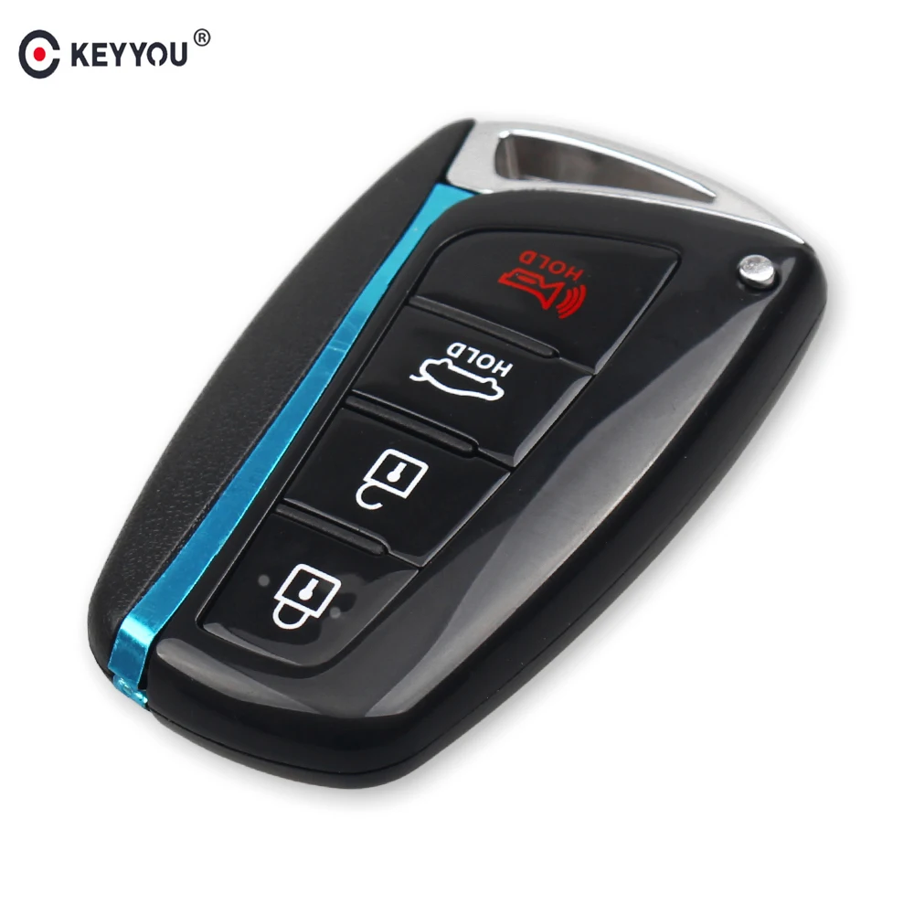 

KEYYOU Car Key Shell For Hyundai Genesis 2013 2014 2015 Santa Fe Equus Azera Remote Control Parts Case Car Accessories