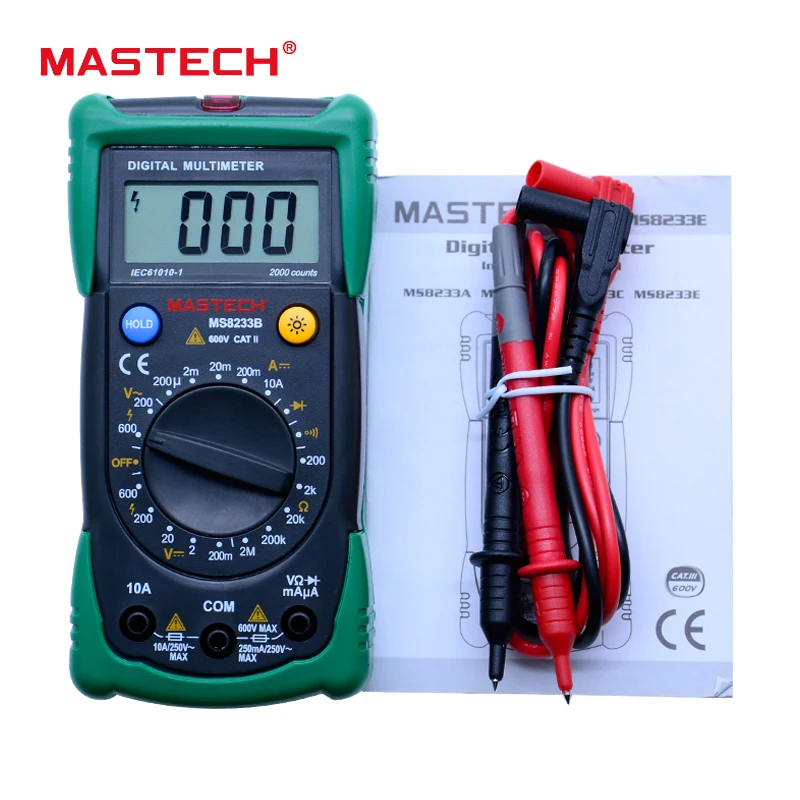 

Digital Multimeter MS8233B LCR meter non-contact voltage measuring instrument detector with backlight Free shipping