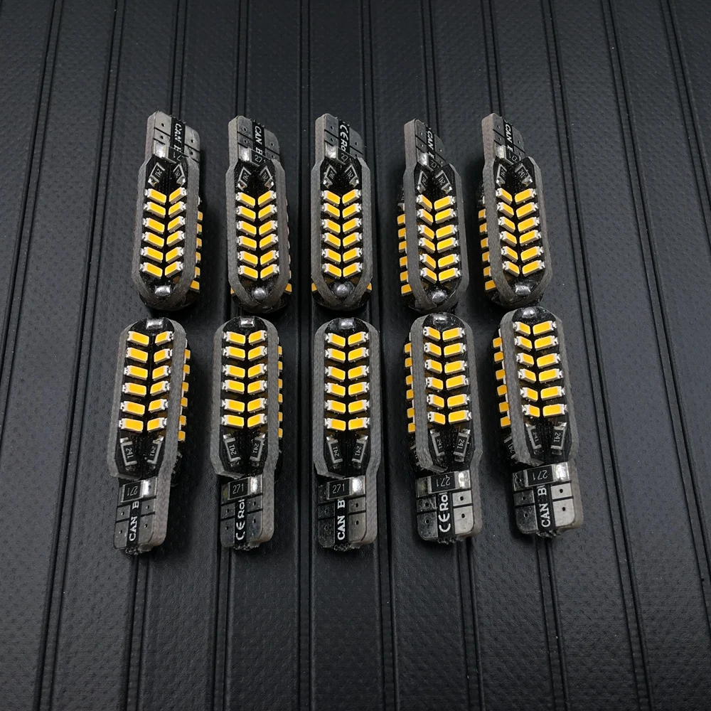 

Super Bright 10 X T10 led canbus W5W T10 48smd 3014 led Canbus NO ERROR Car Auto Bulbs Indicator Light White light