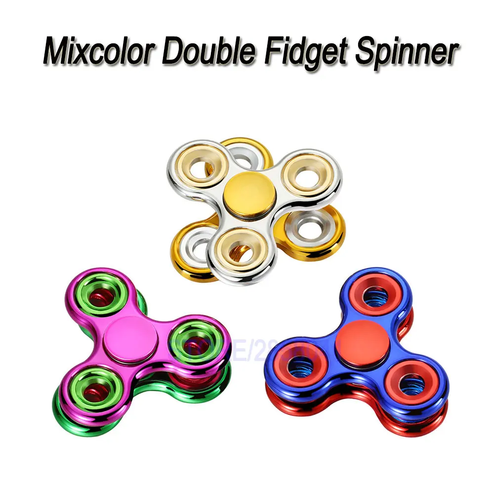 Спиннеры металлическая рука Spinner Игрушечные лошадки двухэтажные Высокая Скорость Подшипник сплава Игрушечные лошадки беспокойство