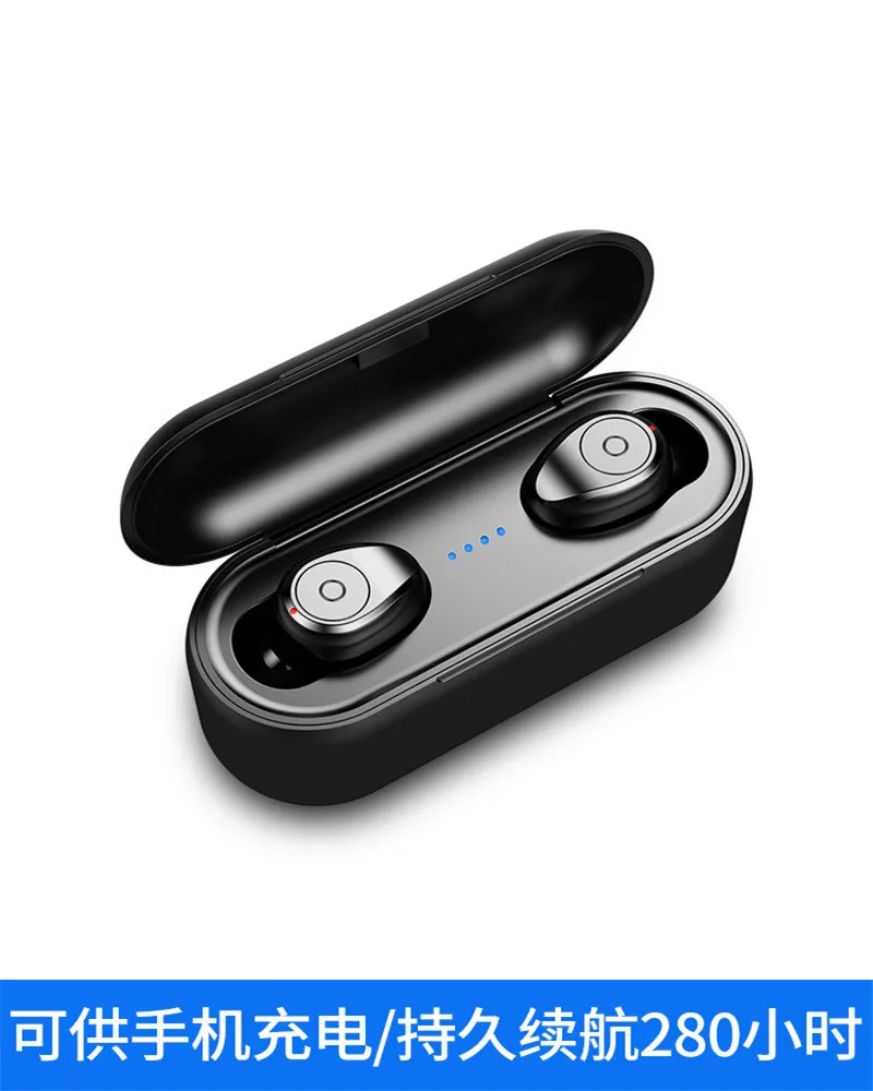 

Twins Mini 5D Stereo Sound Bluetooth Earphone Invisible True Wireless IPX7 Waterproof Sport Earbuds with 3500mA Power Bank