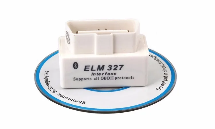 Мини ELM327 Bluetooth с чипом PIC18F25K80 ELM 327 Real V1.5 elm-327 OBD2 OBDII автомобильный диагностический инструмент сканер для Android/PC - Цвет: V2.1 white elm327