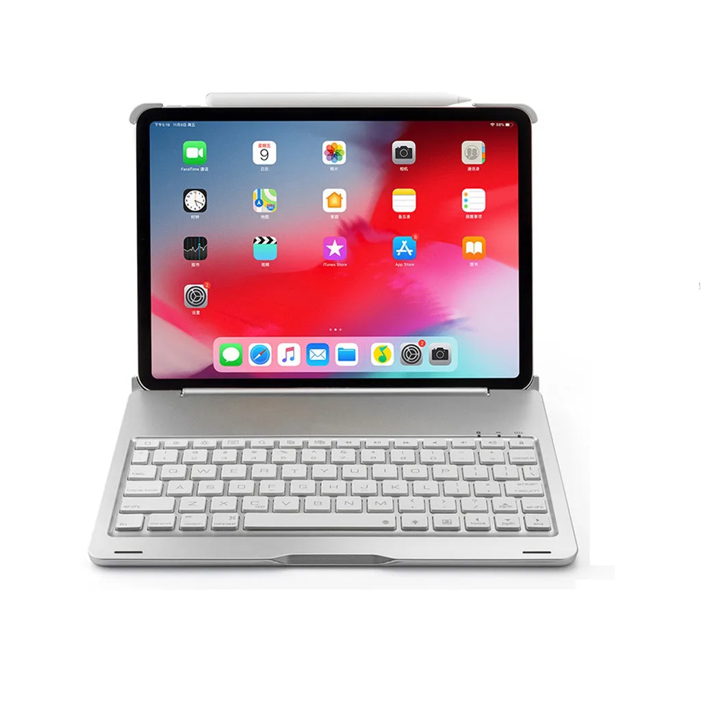 Для iPad Pro 11 чехол+ алюминиевый сплав беспроводной Bluetooth Подсветка крышка клавиатуры