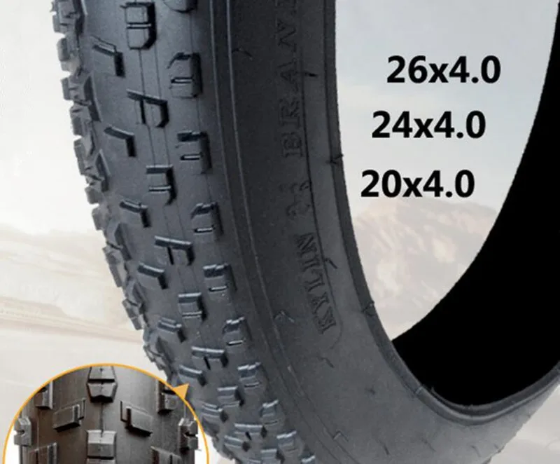 1pcs Snow Ground Bike/beach Bicycle Tires 20/24/26x4.0 Bicycle Tires