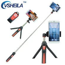Multifunctional Tripod For Phone Camera Gropo Android Phone Bluetooth Remote Control Selfie Stick Portable Mini Monopod