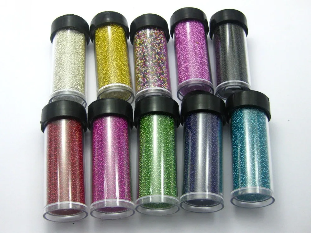 190Gram Glass Micro Beads Microbeads No hole 0.6 0.8mm +10 Storage Jars