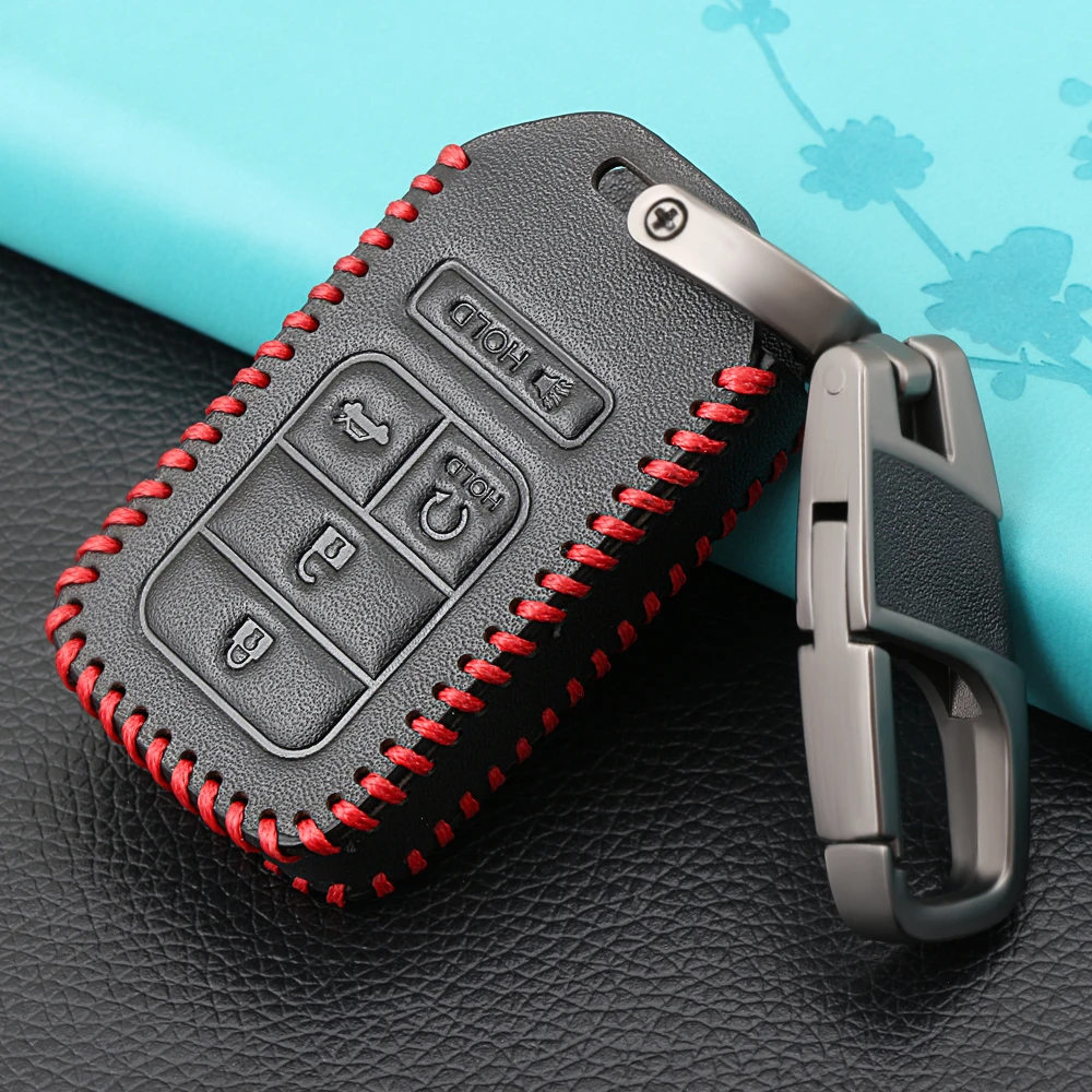 

New car remote key fob cover case holder protect 5 Buttons for Honda CRV Pilot Accord Civic Fit Freed keyless entry car styling