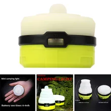 Мини Силиконовый складной кемпинг Телескопический Светодиодный лампа Атмосфера свет безопасности и выживания Z1215