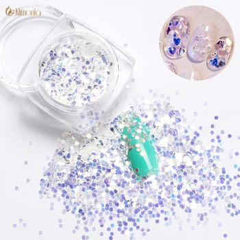 

2g Ultrathin Nail Laser Blue Sequins Nail Art Design Decorations Colorful Nail Art Glitter Tips UV Gel DIY Beauty Craft Manicure