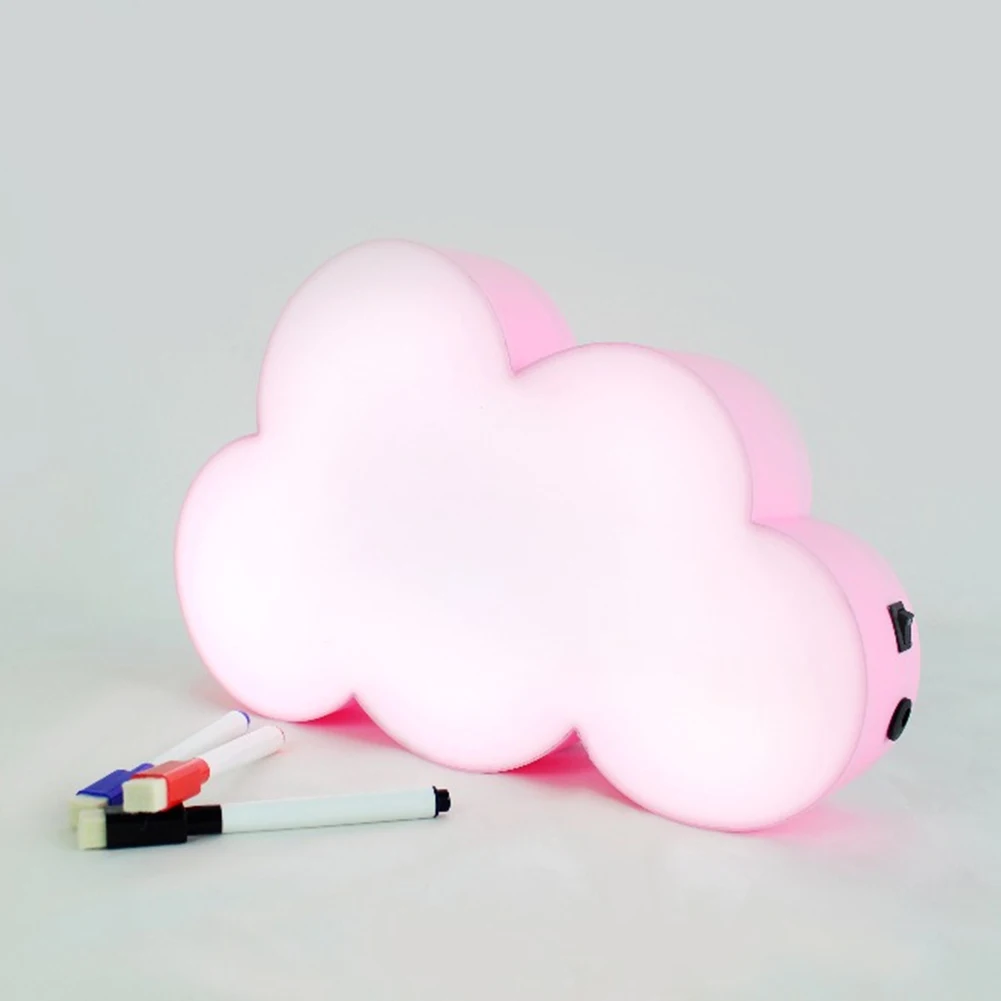 Led сообщение настенное крепление в форме облака рука письменный стол патрон милый ночной Светильник батарея USB практичный портативный Декор для дома