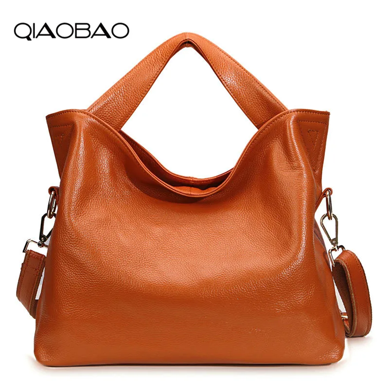 QIAOBAO 2018 Cowhide Leather Bags Handbags Women Brand Shoulder Bag Female Casual Tote Women Messenger Bag Lady Bolsas Feminina QIAOBAO 2018 Cowhide Leather Bags Handbags Women Brand Shoulder Bag Female Casual Tote Women Messenger Bag Lady Bolsas Feminina