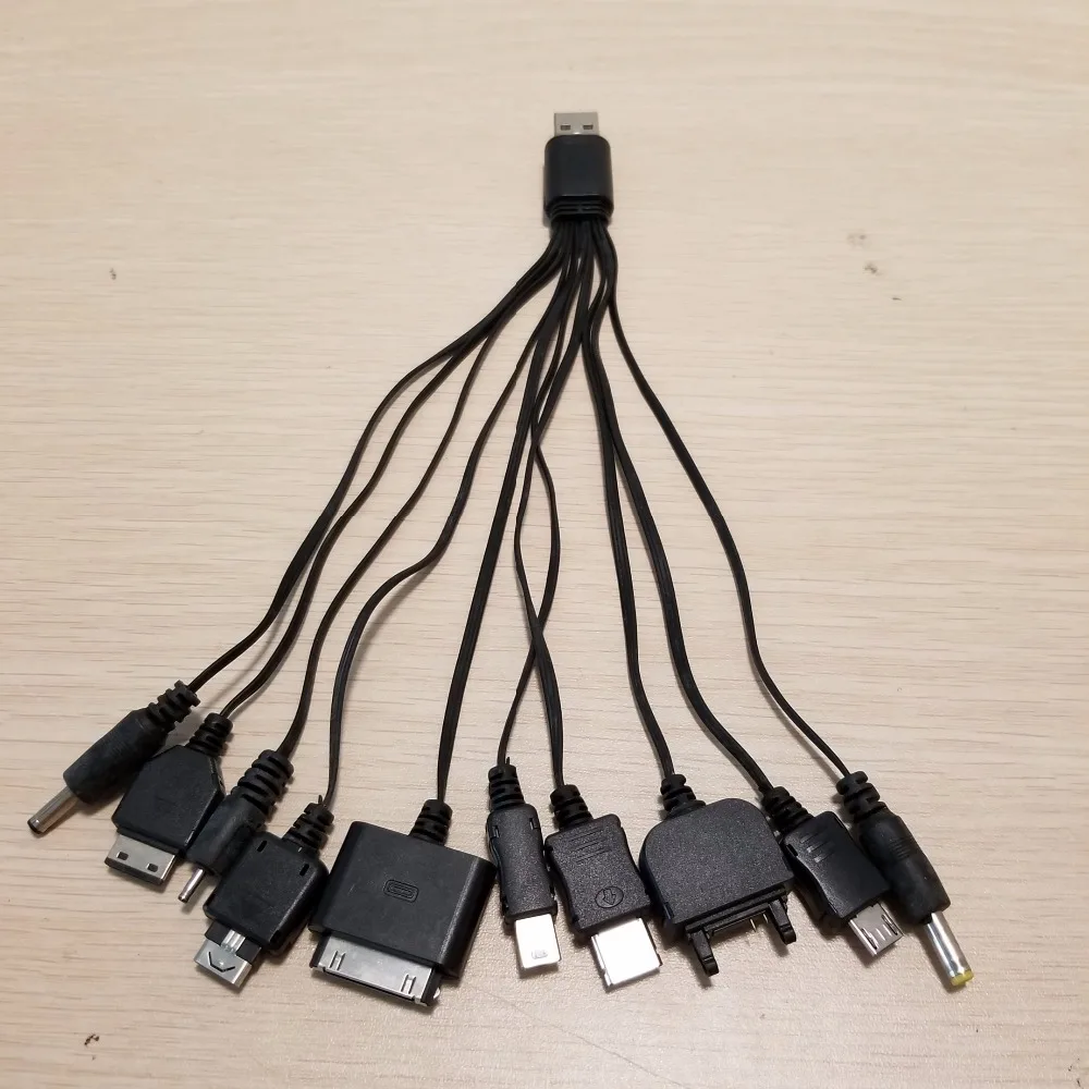 USB Multi function Charging Data Extension Power Cable 1 to 10 Function
