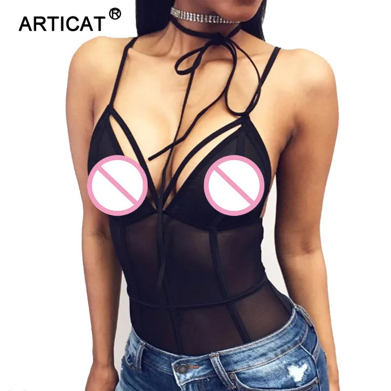 Articat Sexy Mesh Bodysuit Women Tops Black Deep V Neck Sleeveless Elegant Slim Lace Bodycon Bodysuits Rompers Womens Jumpsuit Articat Sexy Mesh Bodysuit Women Tops Black Deep V Neck Sleeveless Elegant Slim Lace Bodycon Bodysuits Rompers Womens Jumpsuit